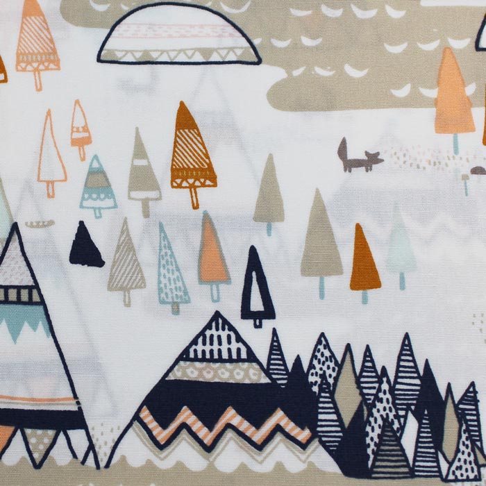 Fat quarter, Indy, Senape, Cotone americano