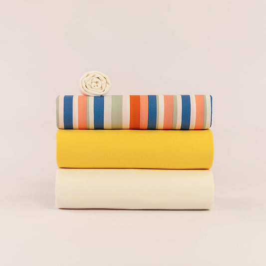 French terry, Yarrow yellow, felpa