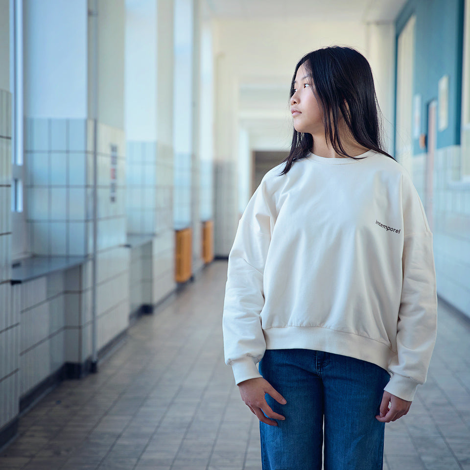 Français Terry, Blush nuptial, sweat-shirt brossé