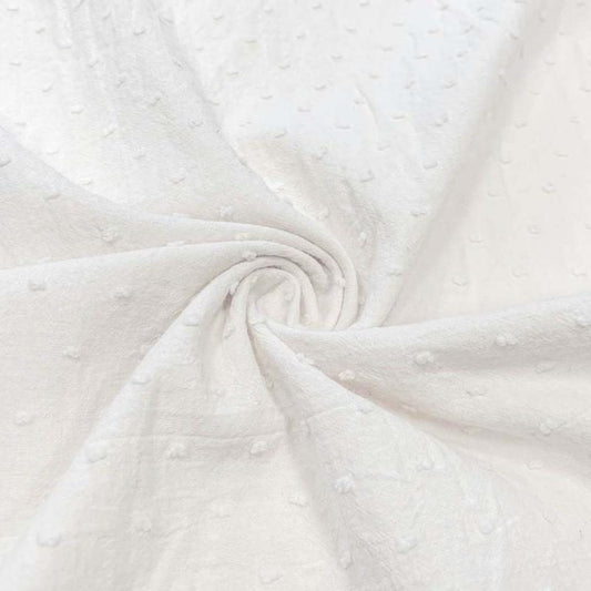 Plumetis bianco, cotone unito