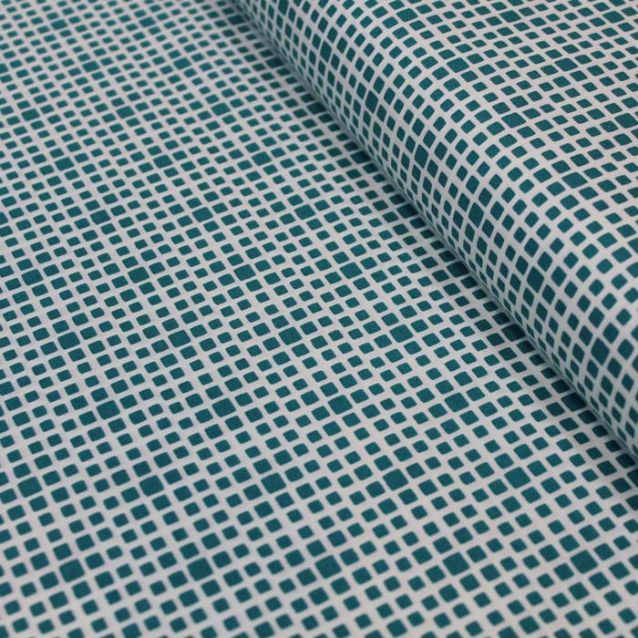 Squared, Teal, Cotone americano