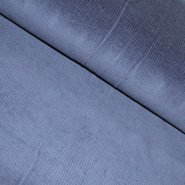 Velours côtelé, Bleu marine, Velours de coton