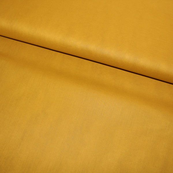 Voile de coton, Jaune ocre, GOTS