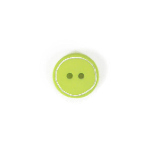 Bottone bordato verde acido - varie misure