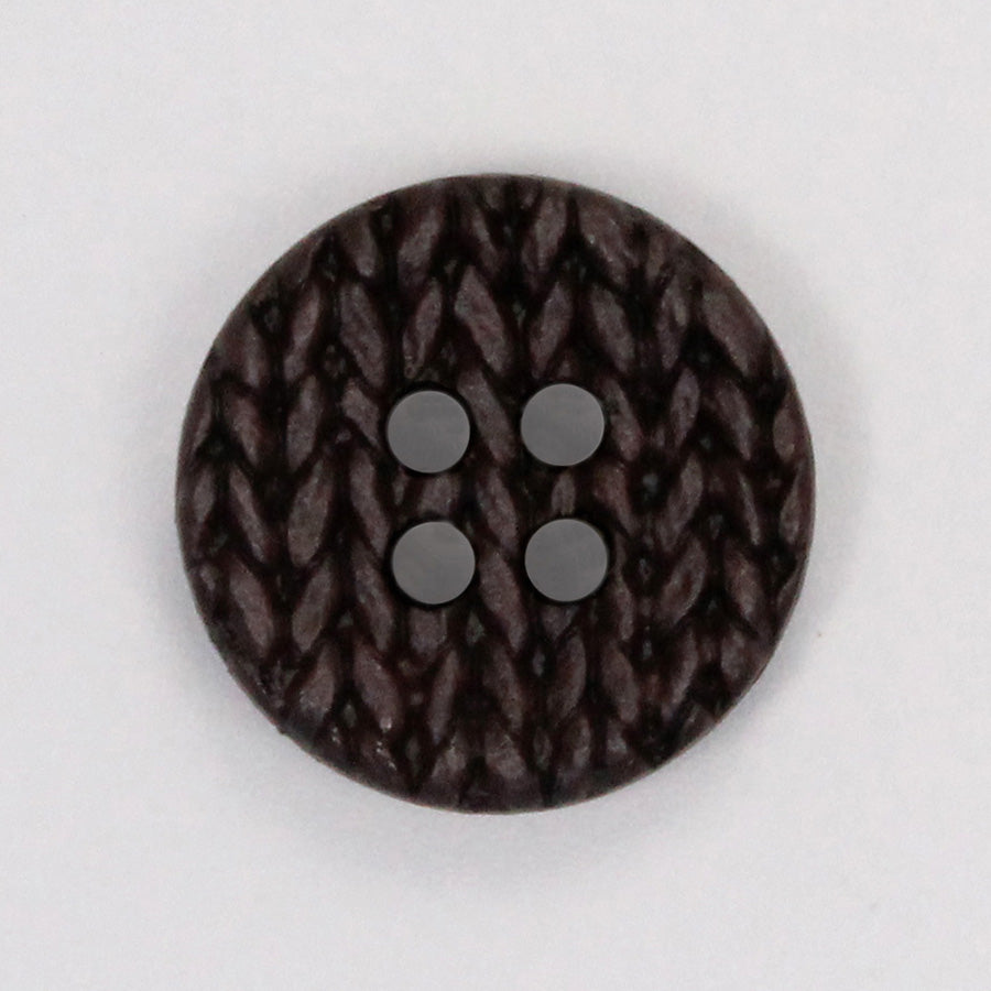Bottone lana cioccolato scuro - varie misure