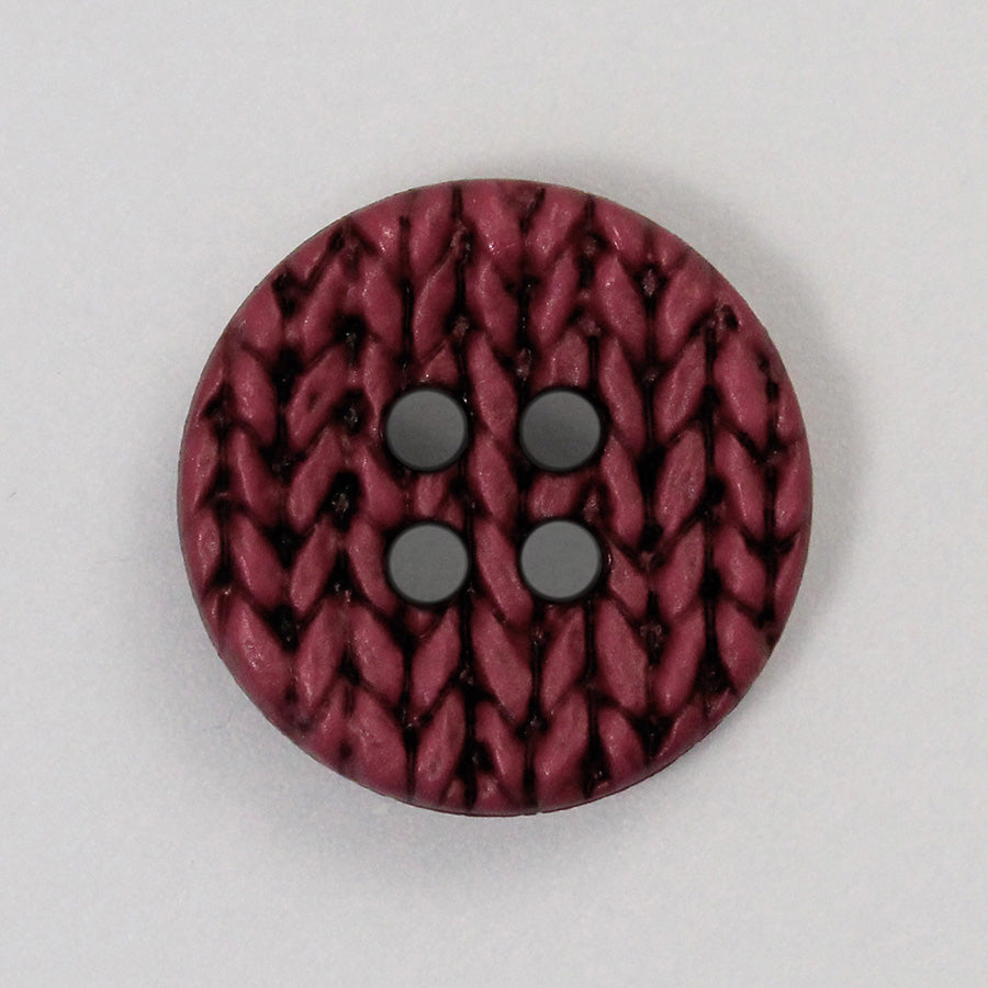 Bottone lana rosso - varie misure