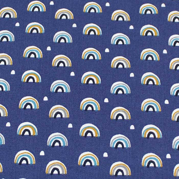 Fat quarter, Arcol, blu indigo, cotone francese