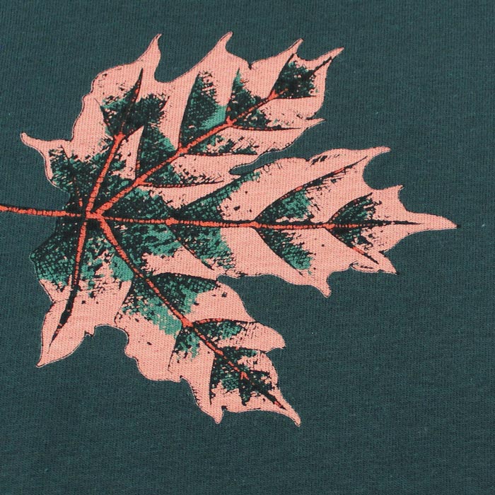 Maple Leaves, Verde foresta, felpa garzata